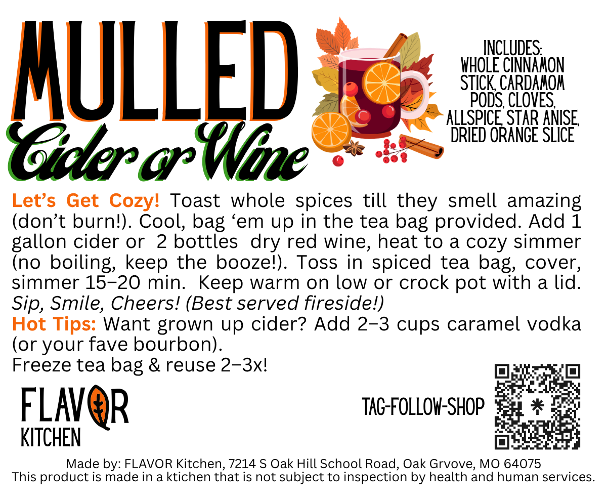 Mulled Wine & Apple Cider Spice Packs